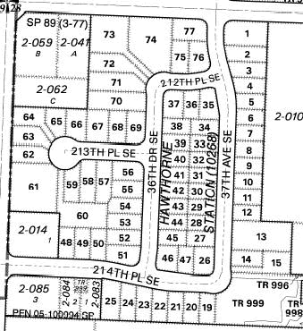 Hawthorne Station plat map.